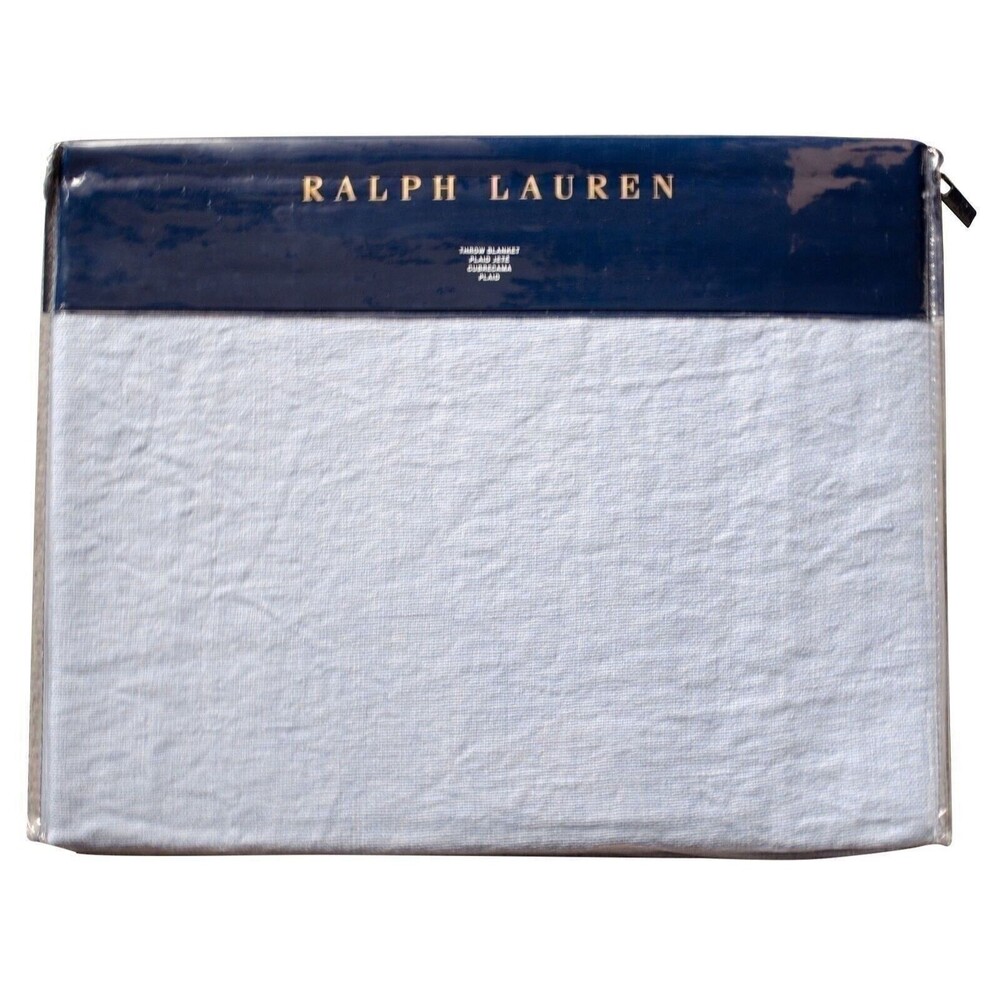 Ralph Lauren Home Meadow Lane Britt Linen Throw Blanket